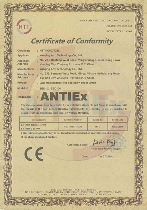 Certificates