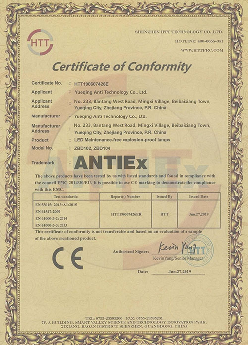 Certificates