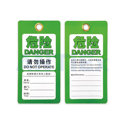 MT08-G Safety Lockout Tags